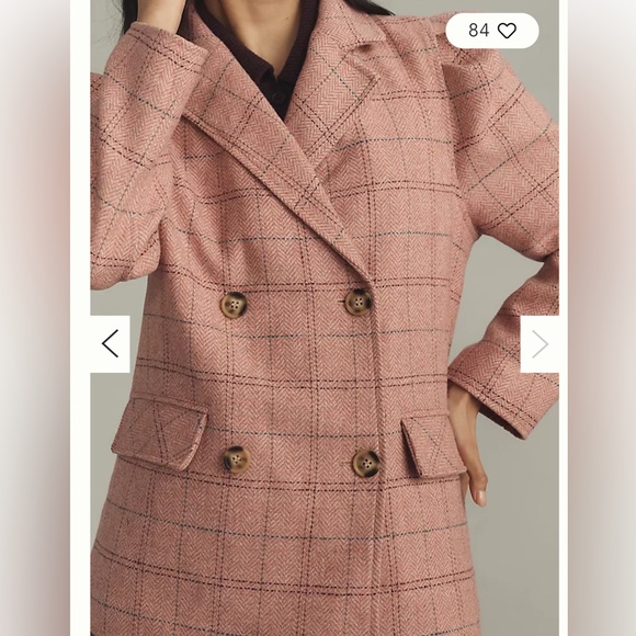 MAEVE Puffärmel Herrenmode Blazer/Jacket Pink Size US 4 - Picture 4 of 13